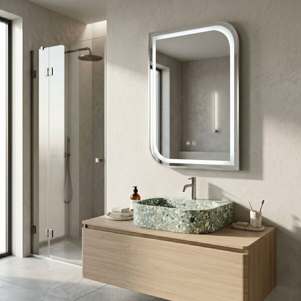 Mirror LED ZONE 70x50 BRUSH NICKEL
