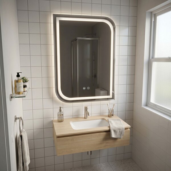 Mirror LED ZONE 70x50 BRUSH NICKEL