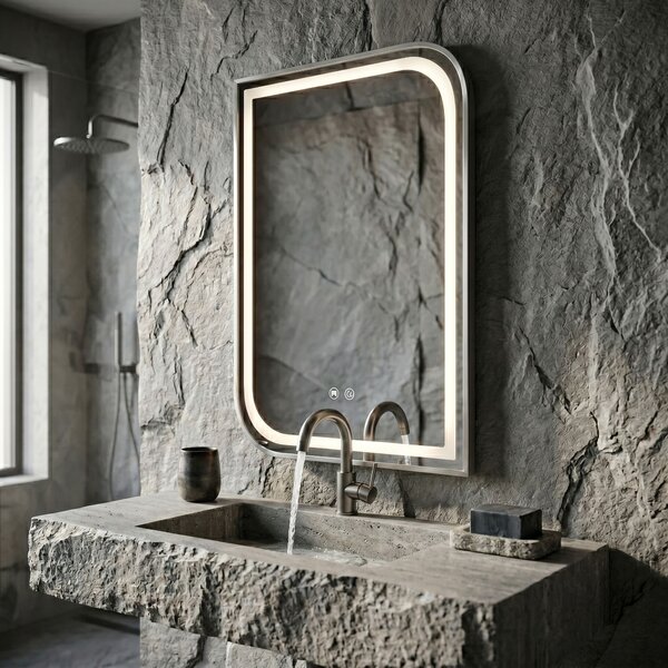 Mirror LED ZONE 70x50 BRUSH NICKEL