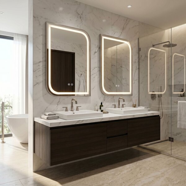 Mirror LED ZONE 70x50 BRUSH NICKEL