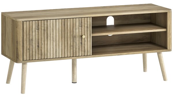 HOMCOM TV Stand Cabinet for TVs up to 55" - Oak
