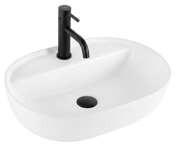 Countertop Basin REA Aura 51 White Matt
