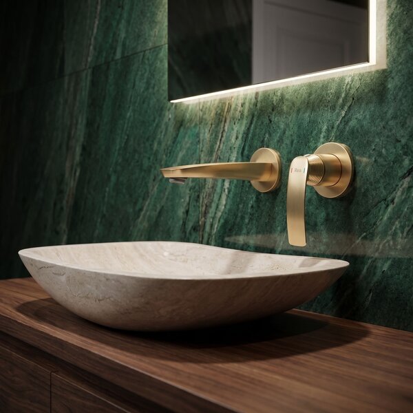 Concealed washbasin mixer REA Como Brush Gold + BOX