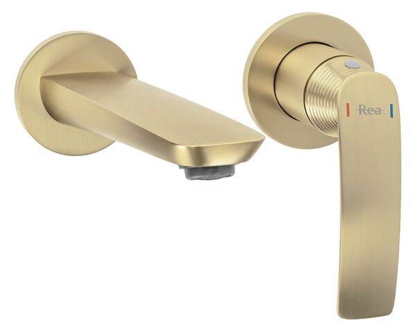 Concealed washbasin mixer REA Como Brush Gold + BOX