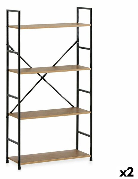 Shelves Confortime 4 Shelves Metal 58,6 x 23,5 x 112 cm (2 Units)