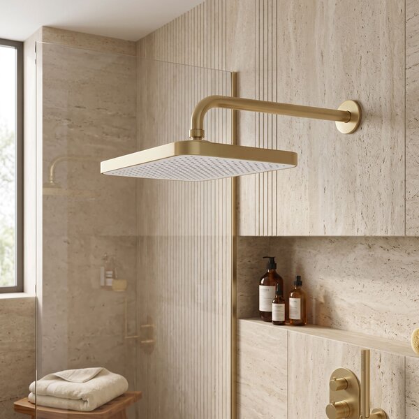 Rectangular shower head REA JS-032 Brushed Gold