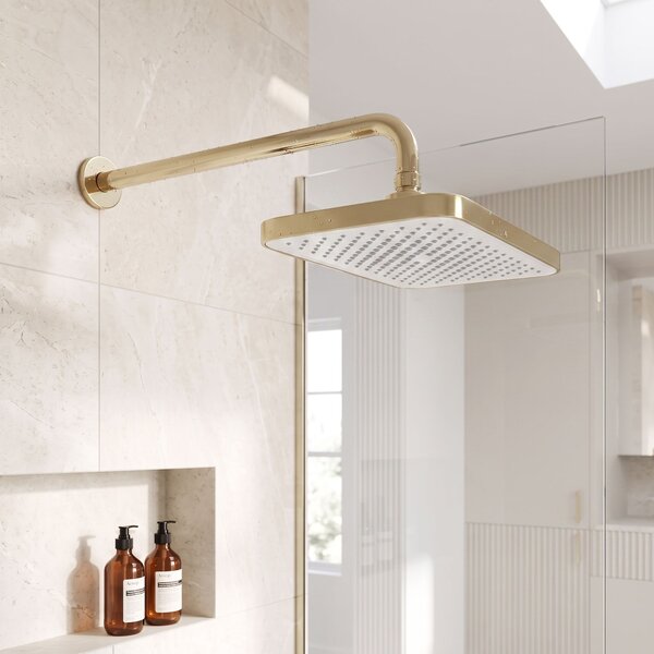 Rectangular shower head REA JS-032 Brushed Gold