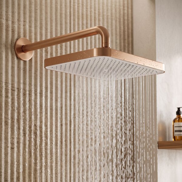 Rectangular shower head REA JS-032 Brushed Copper