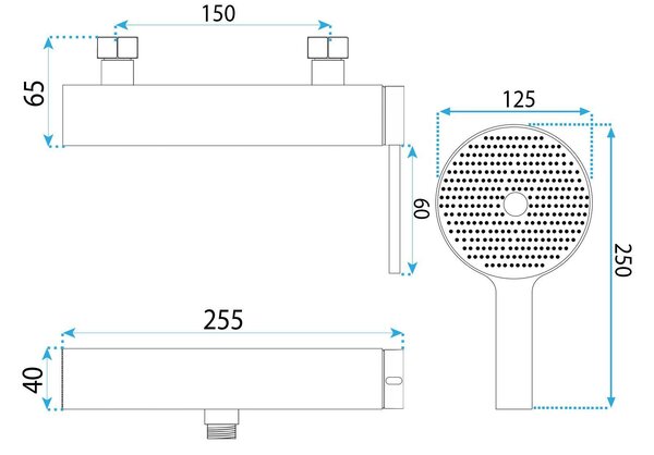 Shower faucet REA Rivo Titan