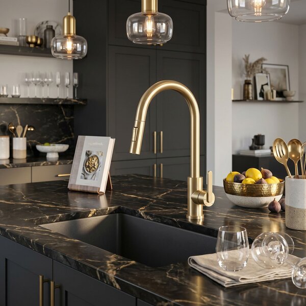 Kitchen faucet REA Ontario Brush Gold