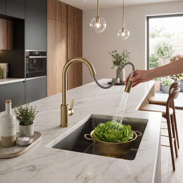 Kitchen faucet REA Ontario Brush Gold