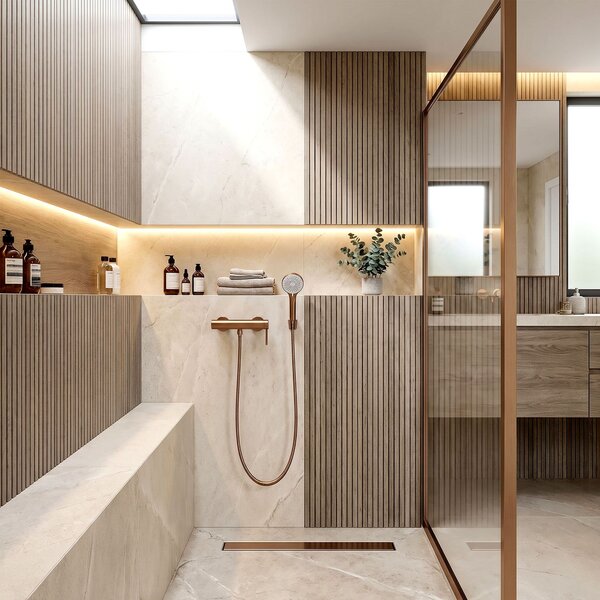 Shower faucet REA Rivo Brush Copper