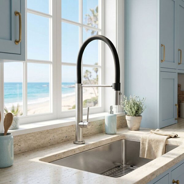 Kitchen faucet Viera nickel brush