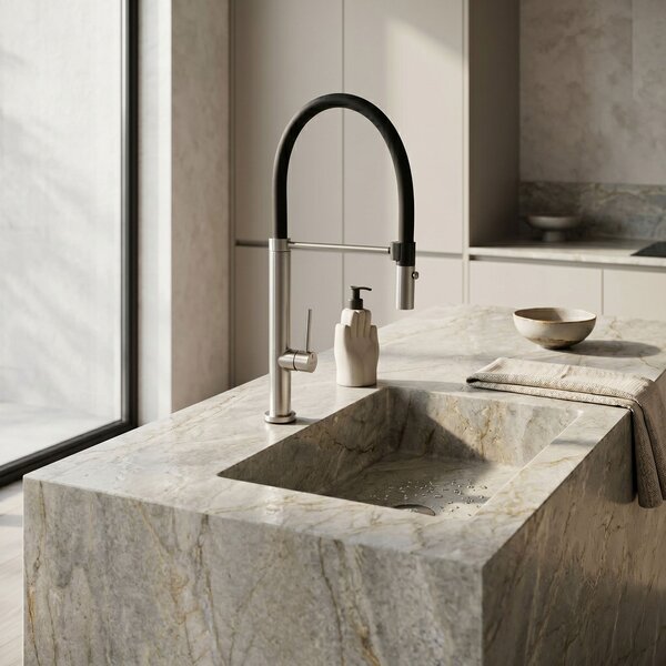 Kitchen faucet Viera nickel brush