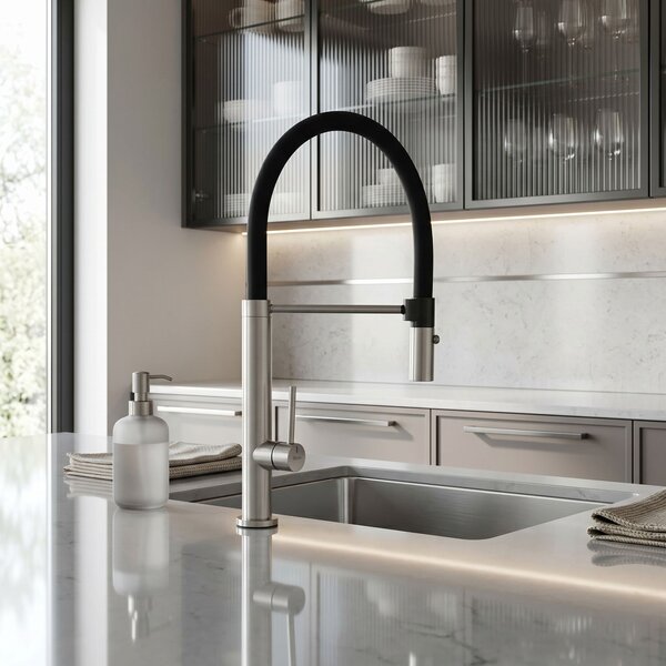 Kitchen faucet Viera nickel brush
