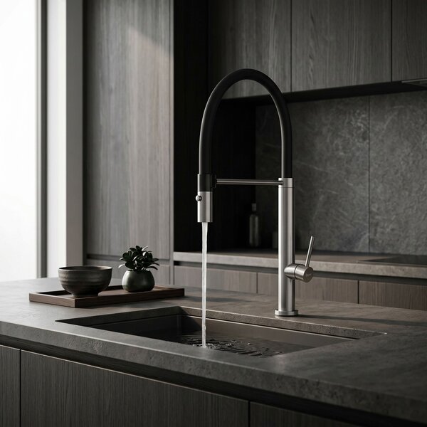 Kitchen faucet Viera nickel brush