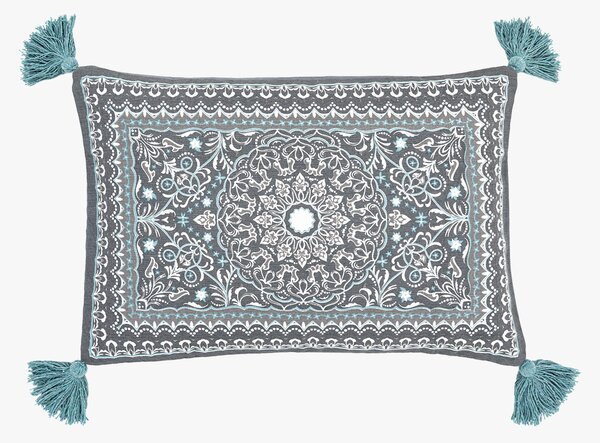 Mandala Cushion Cover in Blue