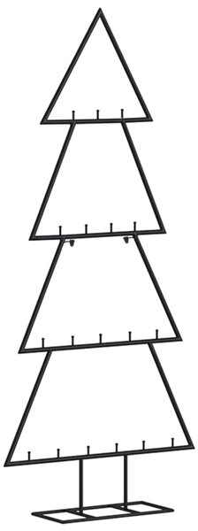 Metal Christmas Tree for Decoration Black 90 cm