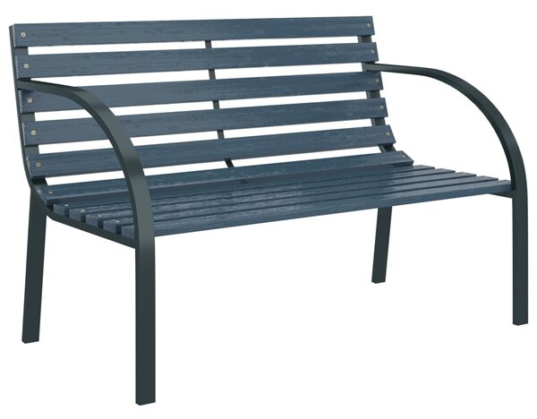 Garden Bench 120 cm Grey Wood