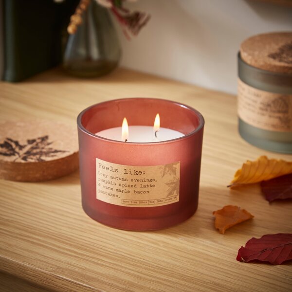 Boston Pumpkin Piewick Candle Orange