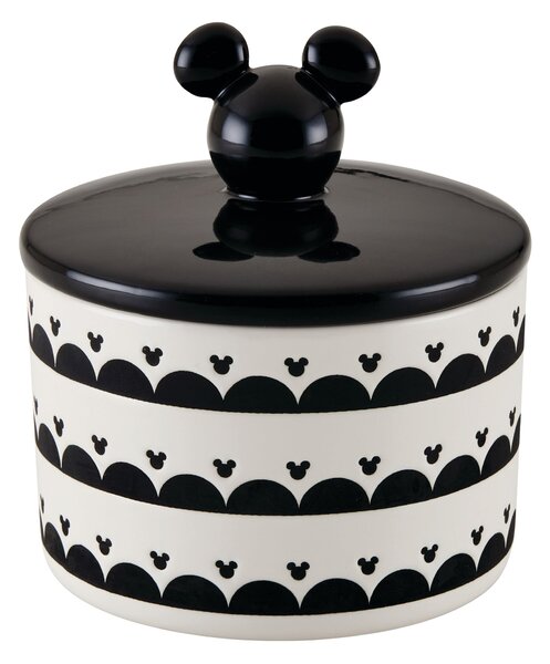 Disney Monochrome Mickey Mouse: Ceramic Airtight Storage Jar - Medium Black