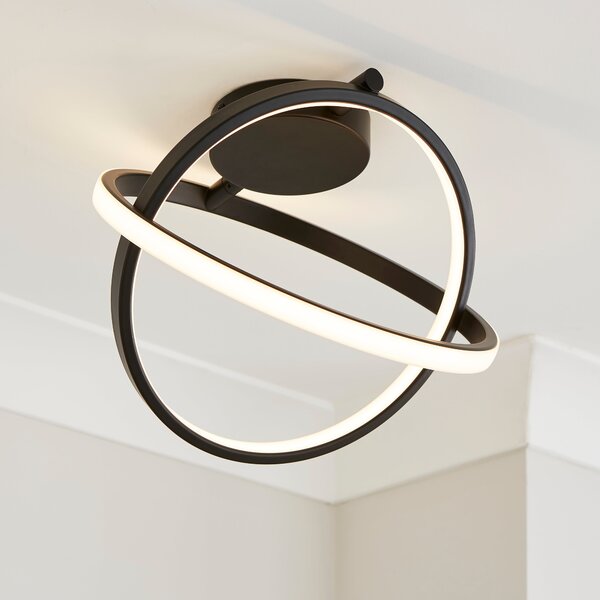 Astra Abstract LED Ceiling Light Black