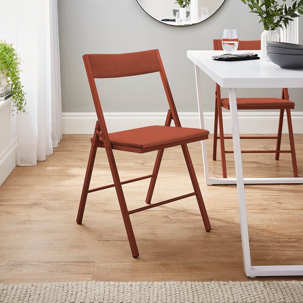 Emily Folding Dining Chair, Velvet