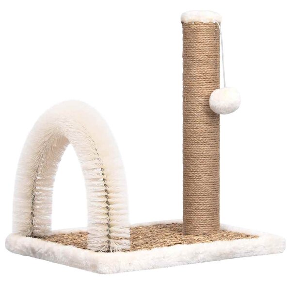 Cat Tree with Arch Grooming Brush and Scratch Post