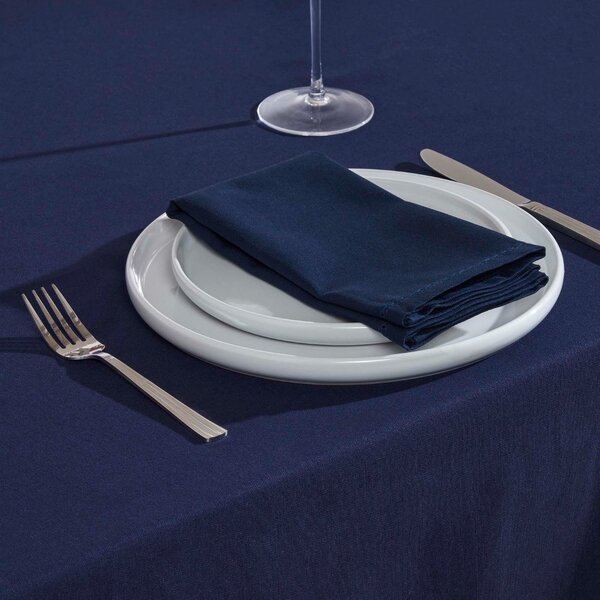 Homescapes Navy Blue Fabric 4 Napkins Set