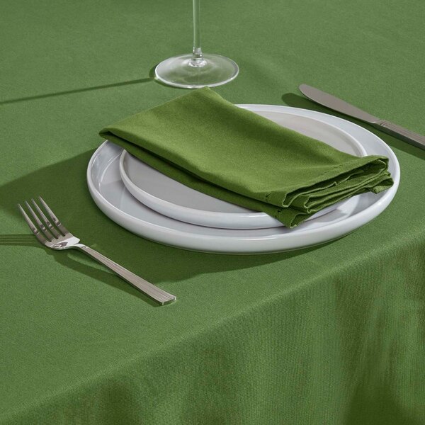 Homescapes Dark Olive Fabric 4 Napkins Set