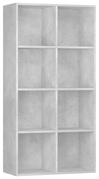 Book Cabinet/Sideboard Concrete Grey 66x30x130 cm Engineered Wood