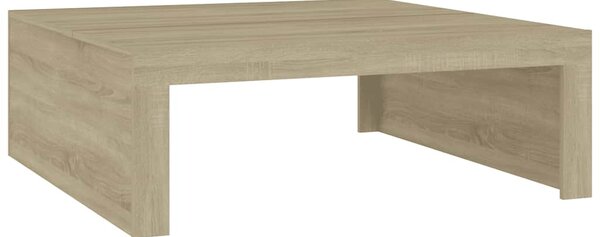 Coffee Table Sonoma Oak 100x100x35 cm Engineered Wood