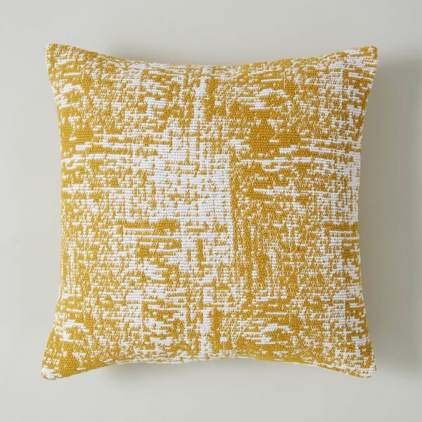 Elements Textured Cushion Yellow