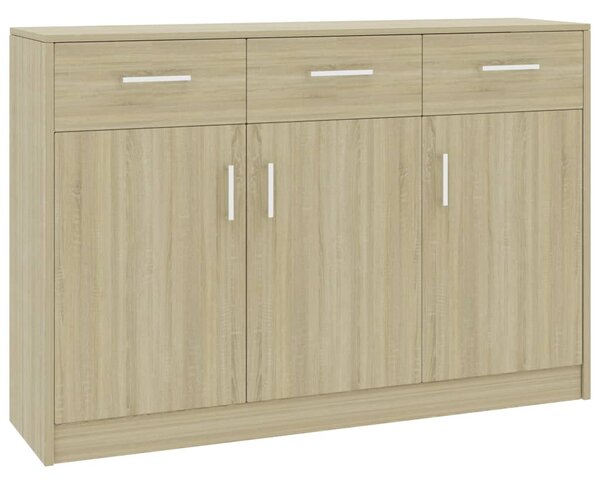 Sideboard Sonoma Oak 110x30x75 cm Engineered Wood