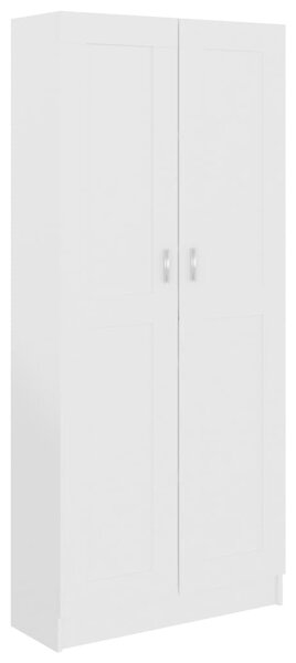 Book Cabinet White 82.5x30.5x185.5 cm Engineered Wood