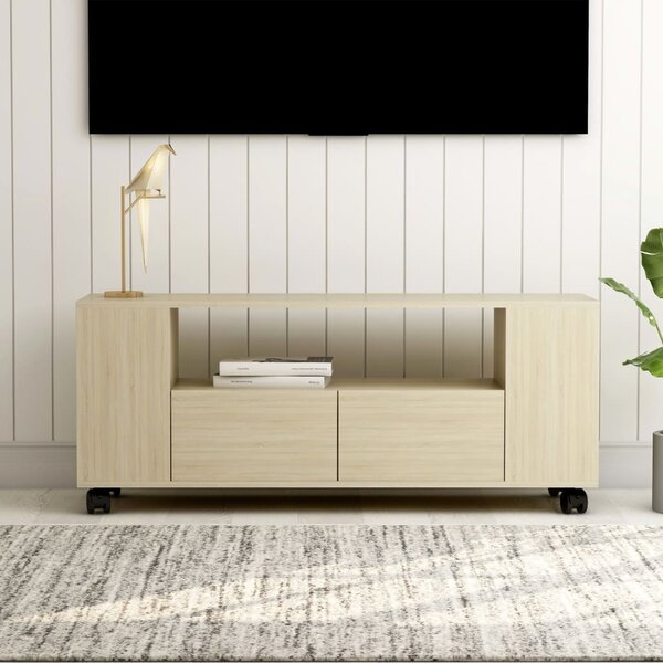 TV Cabinet Sonoma Oak 120x35x48 cm Engineered Wood