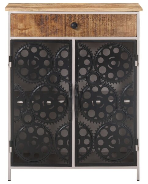 Sideboard 60x35x75 cm Rough Mango Wood & Iron