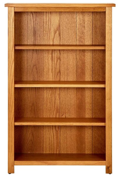 4-Tier Bookcase 70x22x110 cm Solid Oak Wood