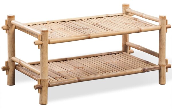 2-Tier Bamboo Shoe Rack