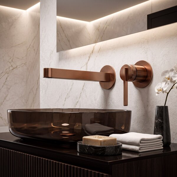 Wall Mounted faucet REA Grace Brush Copper
