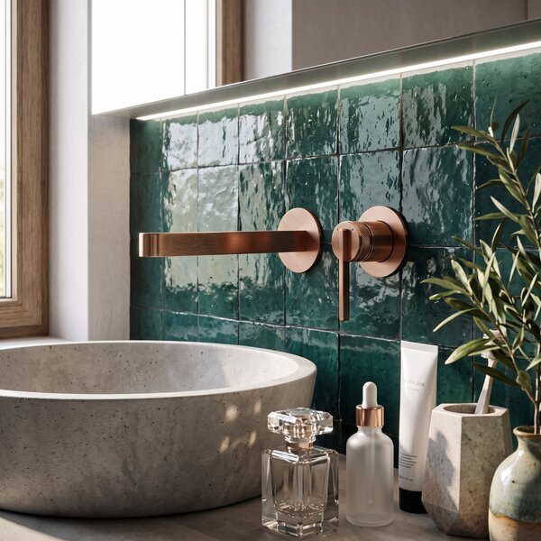 Wall Mounted faucet REA Grace Brush Copper