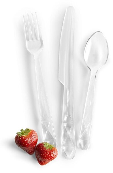 Sagaform Picnic Juni cutlery set 12 pieces Transparent