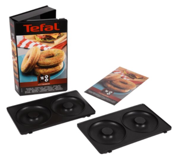 Tefal Snack Collection bagel plate for sandwich grill Black