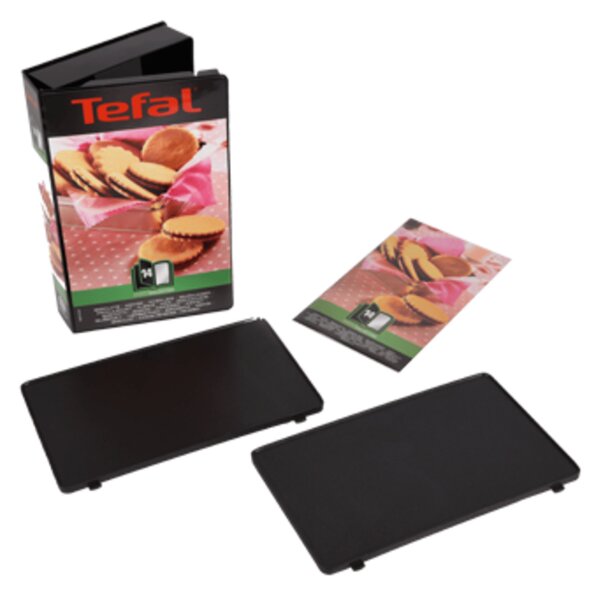 Tefal Snack Collection cracker plates for sandwich grill Black