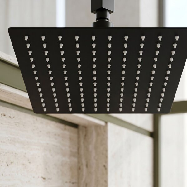 Square rain shower head REA JS-P015B 30cm Black