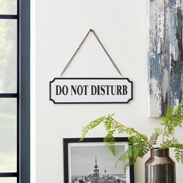 Smart Industrial Dual Sided Hanging Sign Black/White