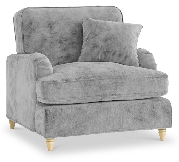Arthur Armchair | 8 Chenille Colours | Made in the UK | Roseland