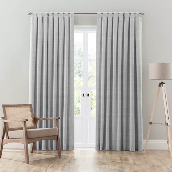 Grayson Tab Top Curtains Grey Grey