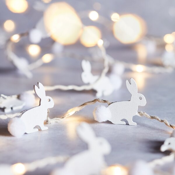 20LED Wooden Bunny Micro Lights