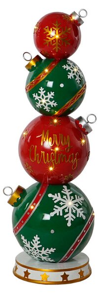 Christmas bauble Home ESPRIT Red Green 35 x 35 x 108,5 cm